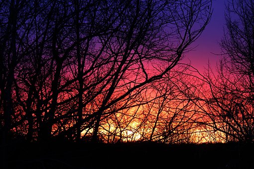 Sonnenuntergang, Natur, Bunt, Farbe