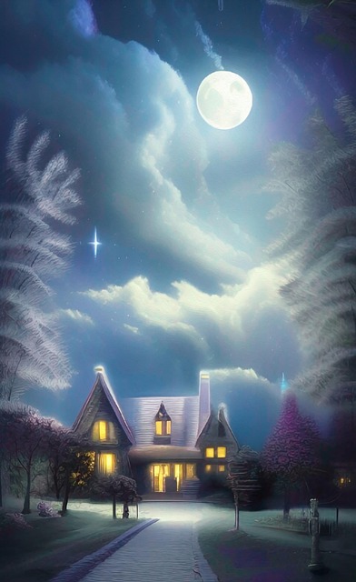 Free ai generated comfortable cottage illustration