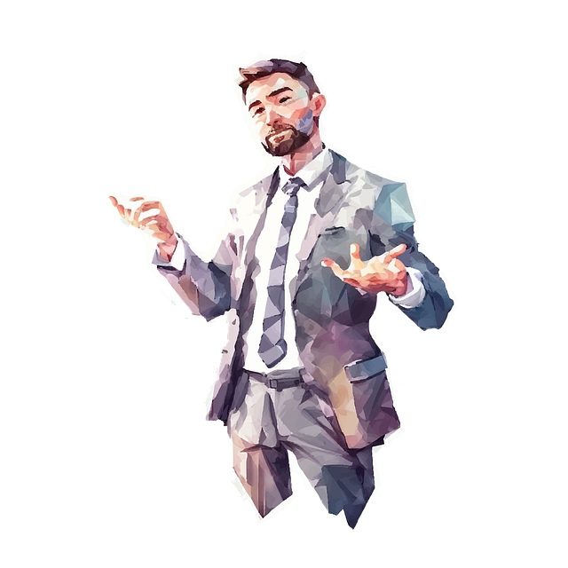 Free man to speak communication illustration