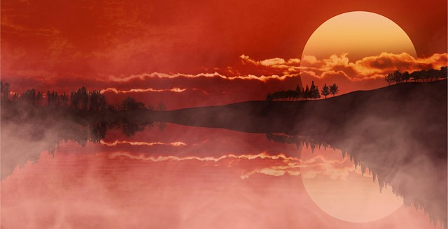 Free widescreen fog mist illustration