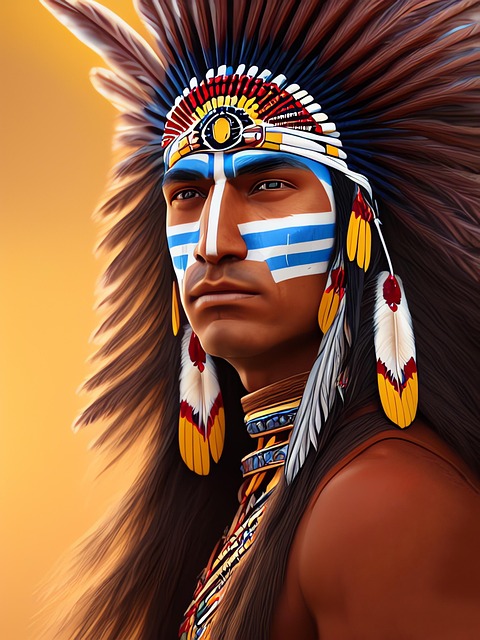 Free generated man native american illustration