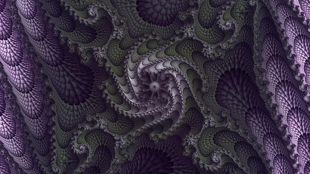 Free fractal futuristic pattern illustration