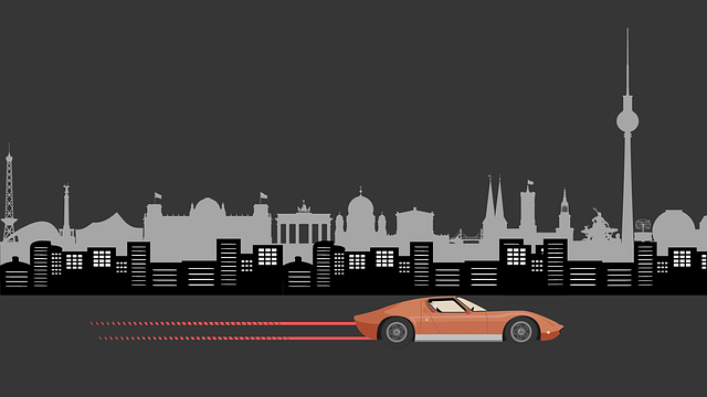 Free city night urban illustration