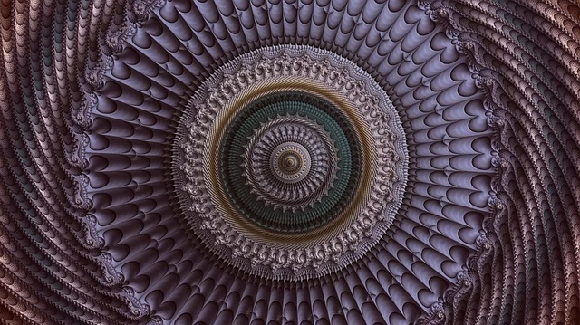 Free fractal futuristic pattern illustration