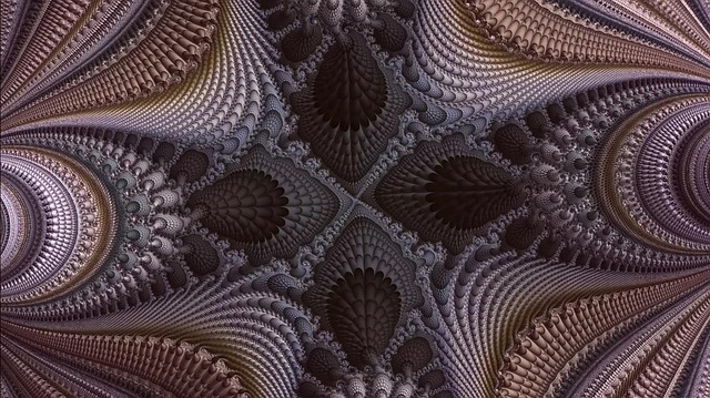 Free fractal futuristic pattern illustration