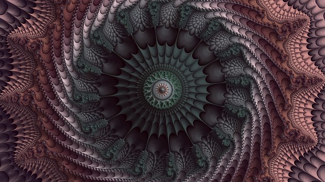 Free fractal futuristic pattern illustration