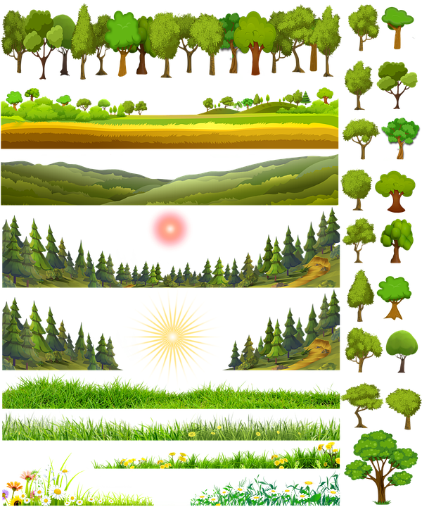 Download Trees, Forest, Woods. Royalty-Free Stock Illustration Image ...