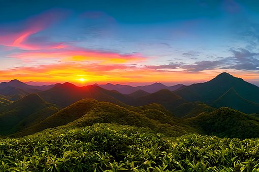 Free Sunrise Sunset photo and picture