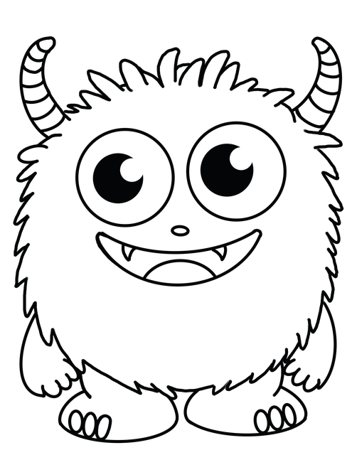 Free monster cartoon alien illustration