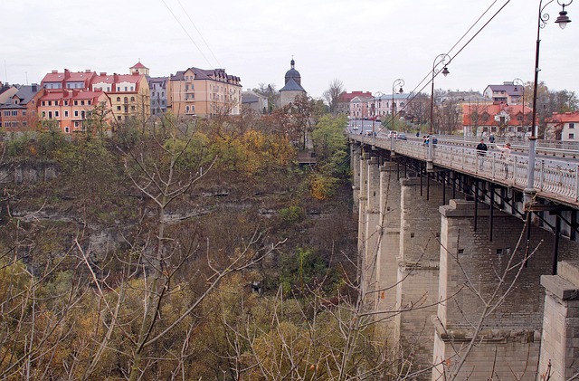 Brücke, Stadt, Alte Stadt, Herbst