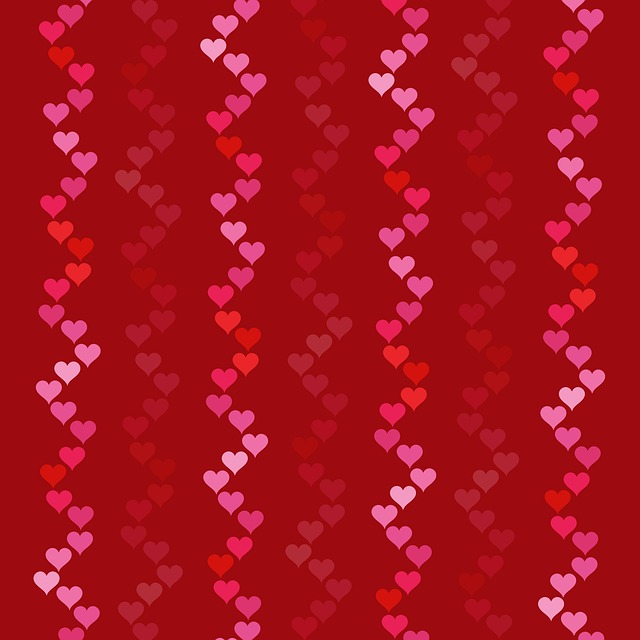 Free hearts valentine background illustration