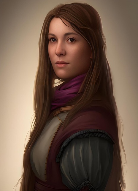 Free woman young character illustration