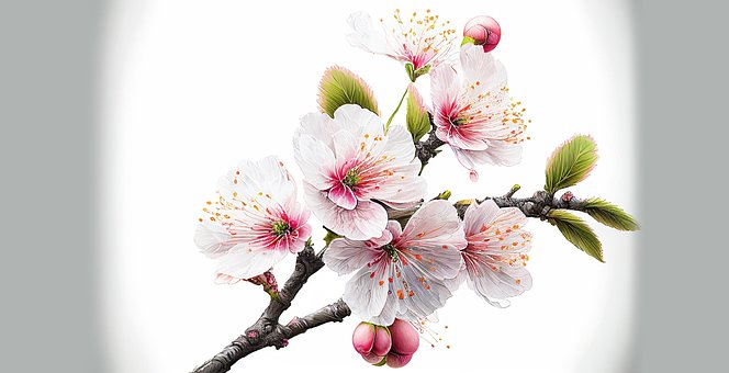 Flores De Cerejeira, Árvore De Cereja