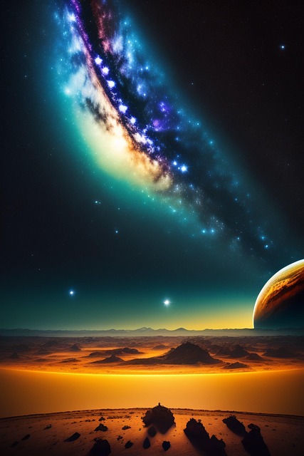 Free space galaxy universe illustration