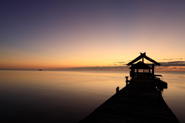 Free Belize Sunset photo and picture