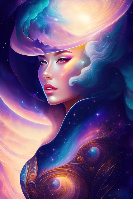 Free ai generated disk jockey art illustration