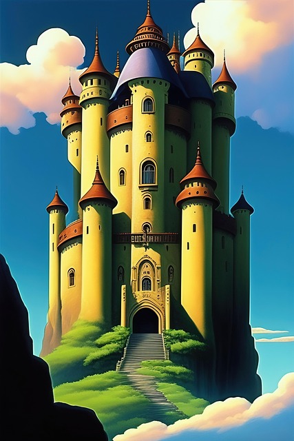 Free ai generated castle palace illustration