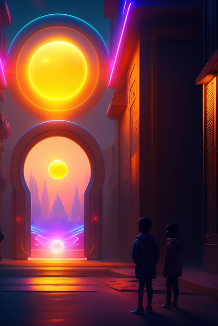 Free ai generated kids gate illustration