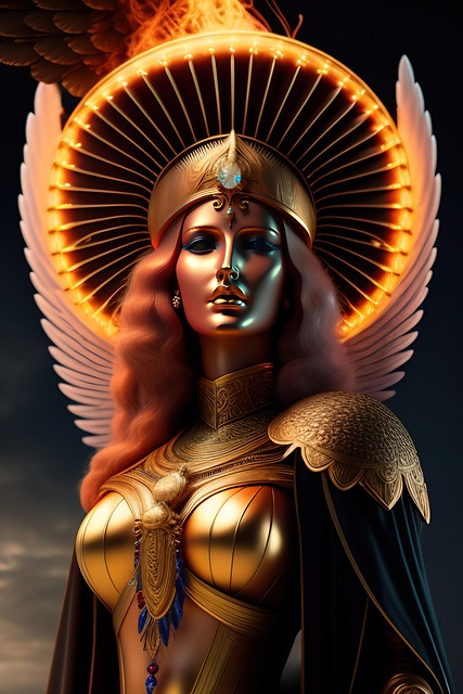 Free ai generated warrior woman illustration