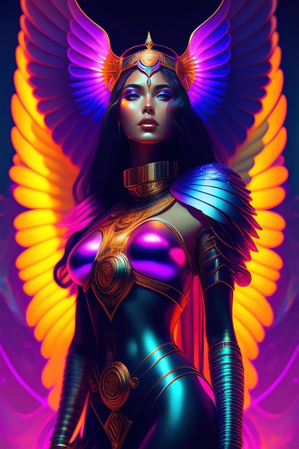 Download free HD stock image of Ai Generated Woman Free ai generated woman wings illustration