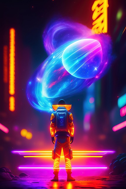 Free ai generated laser optical device illustration