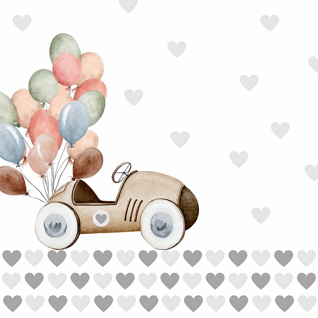 Free wedding love hearts illustration
