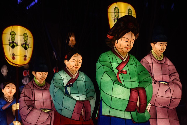 궁녀 전통 의상 광화문 빛축제 - Pixabay의 무료 사진