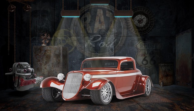 Free ratrod rat rod automobile illustration