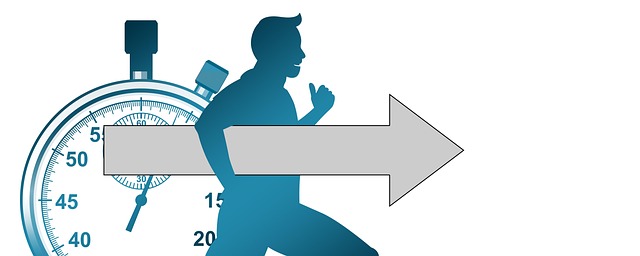 Free success goal stopwatch illustration