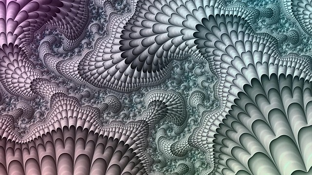 Free fractal futuristic pattern illustration