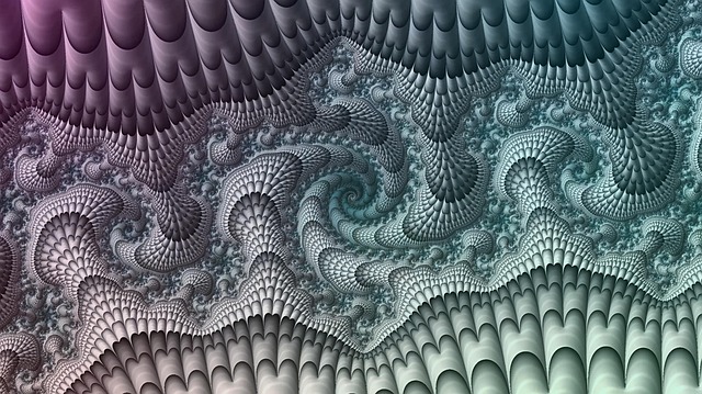 Free fractal futuristic pattern illustration