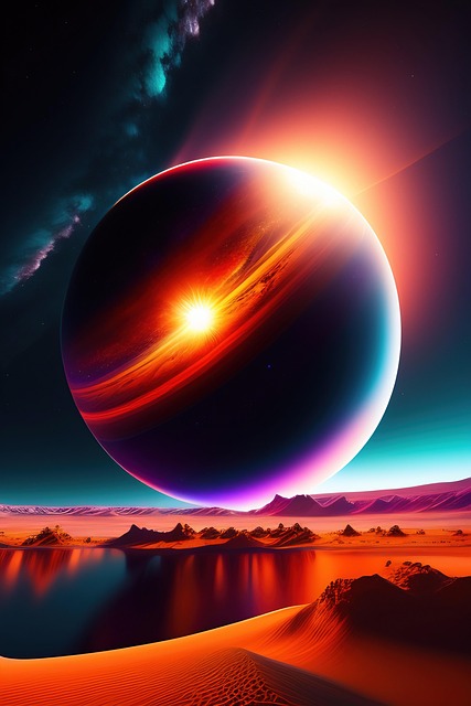 Free ai generated moon planet illustration