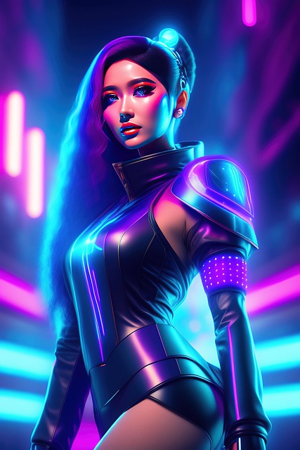 Free ai generated woman face illustration