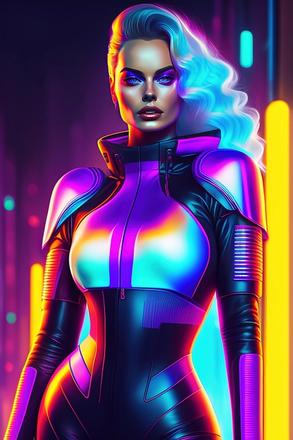 Free ai generated woman face illustration