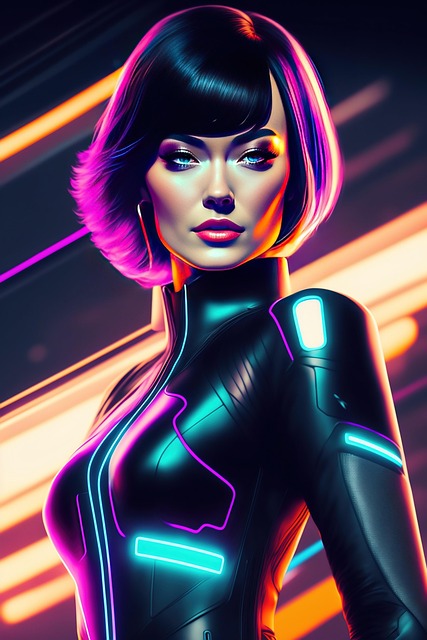 Free ai generated woman face illustration