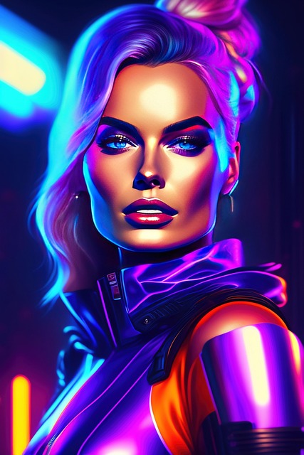 Free ai generated woman portrait illustration