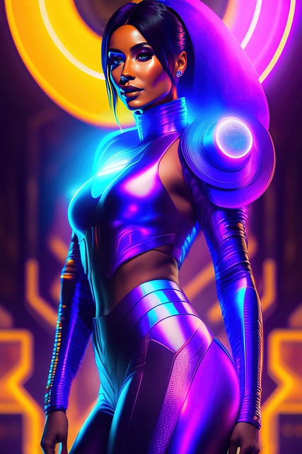 Free ai generated disk jockey broadcaster illustration