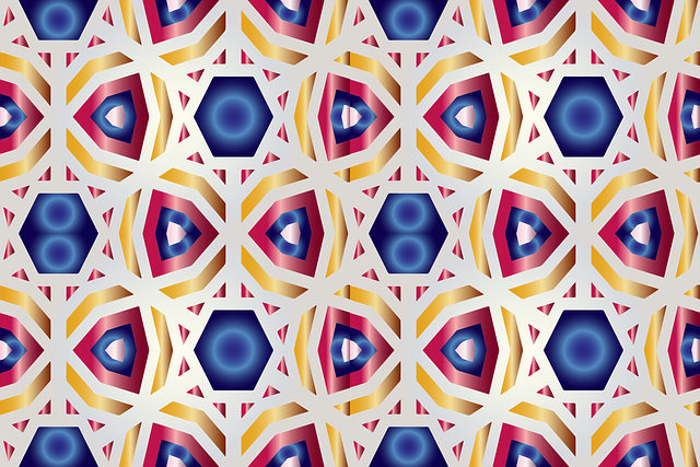 Free geometric pattern colorful background vector