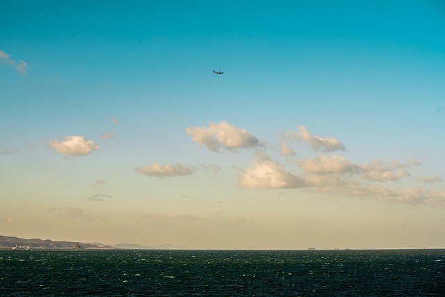 Himmel, Ocean, Skyer, Solopgang, Natur