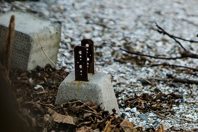Sten, Rusten, Metal, Cement, Jernramme
