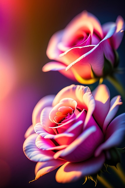 Ai Generiert, Natur, Pinke Blumen