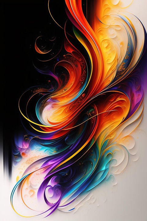Download Ai Generated, Colorful, Swirls. Royalty-Free Stock ...
