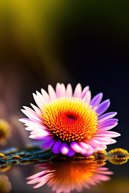 Free ai generated flower purple flower illustration