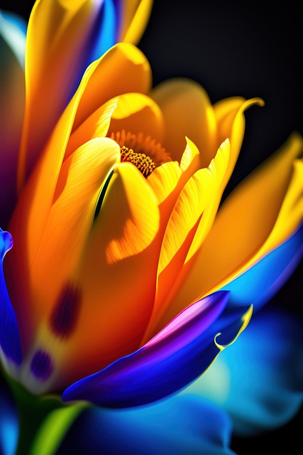 Free ai generated flower yellow flower illustration