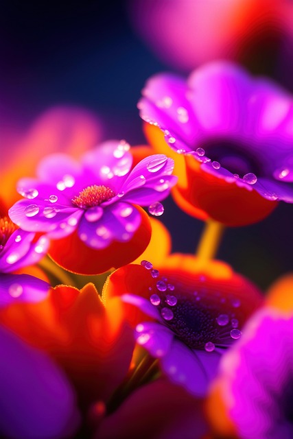 Ai Generiert, Blumen, Lilane Blumen