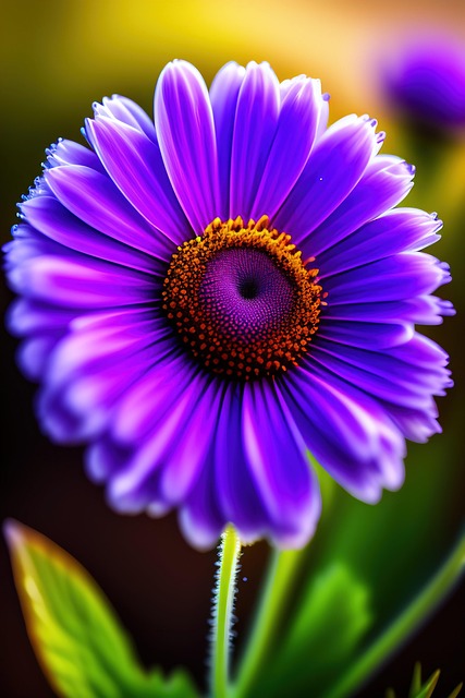 Free ai generated purple flower flower illustration