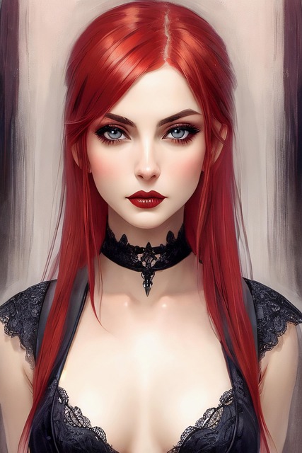 Free ghotic girl women illustration