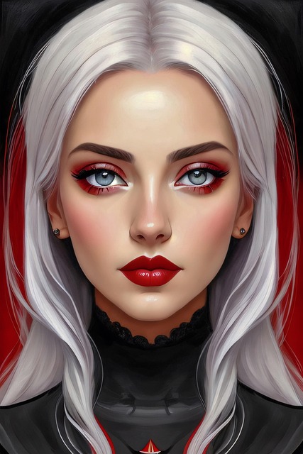 Free pale goth ghotic illustration