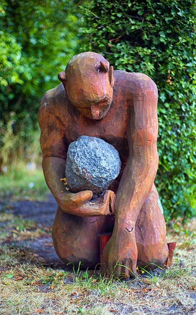 Djævel, Dæmon, Klippe, Statue, Skulptur