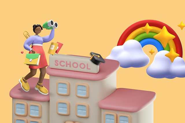 Free conclusion high school diploma 3d illustration